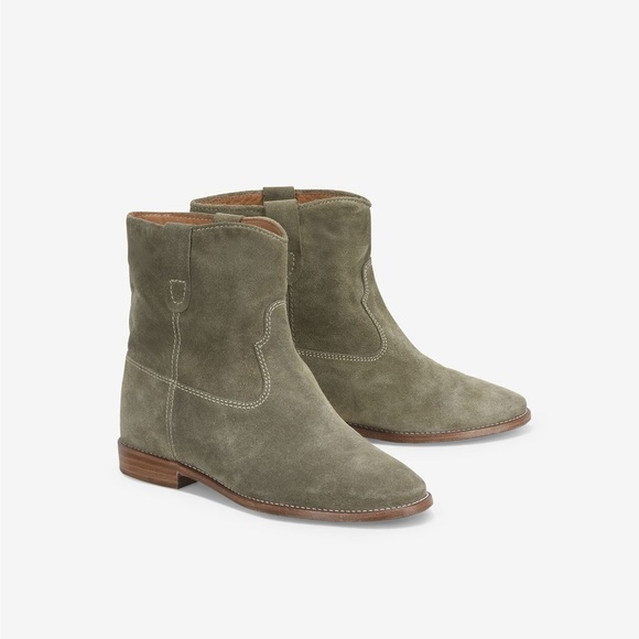 ISABEL MARANT • Crisi Boot suede ankle bootie western distressed slouchy boho - Picture 1 of 14